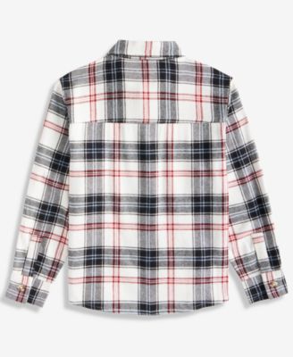 Boys' 5-20 Blazer Plaid Flannel Shirt, Macy's Exclusive