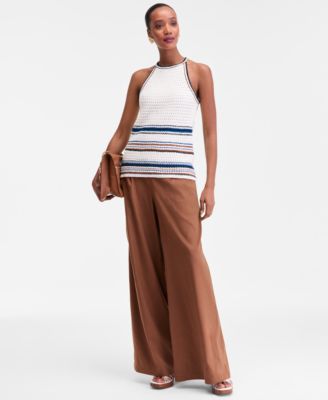 Women's Sleeveless Crochet Sweater, Macy's Exclusive