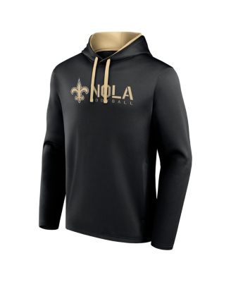 Men's Black New Orleans Saints Head Start Pullover Hoodie