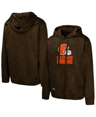 Outerstuff - Men's Brown Cleveland Browns Streak Fleece Pullover Hoodie