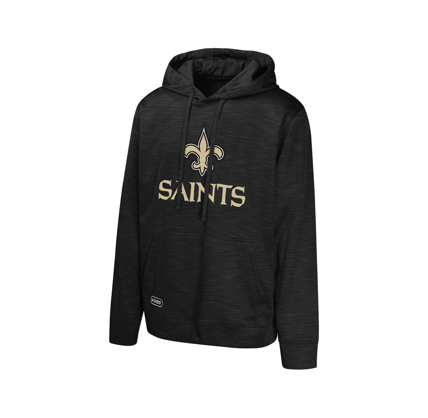 Men's Black New Orleans Saints Streak Fleece Pullover Hoodie