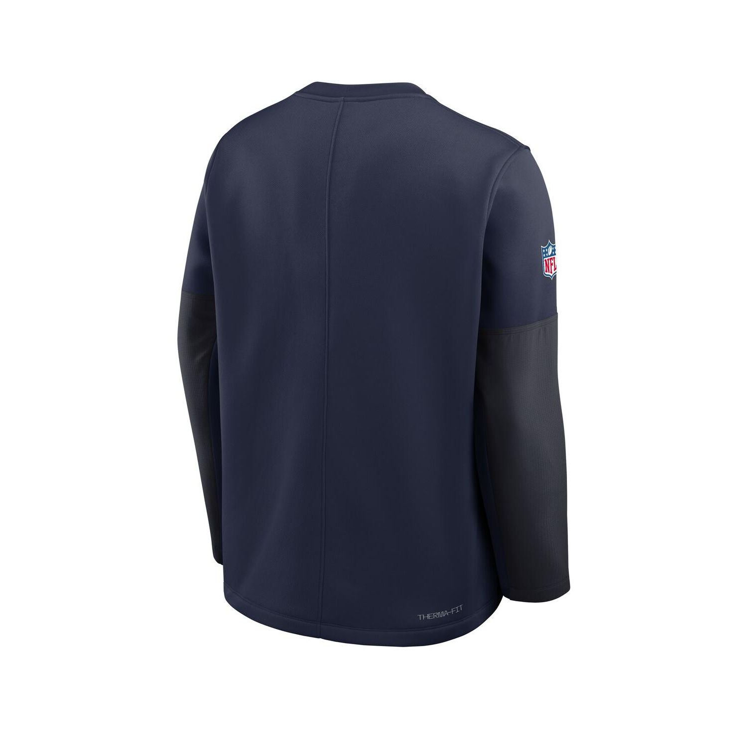Men's Navy Dallas Cowboys Sideline Coach Therma-FIT Long Sleeve T-Shirt