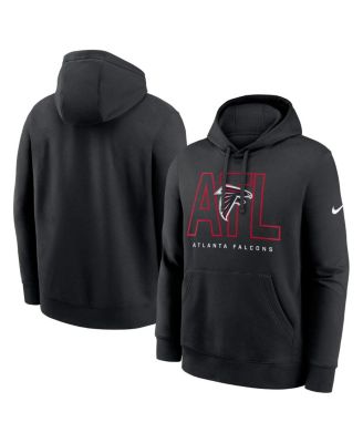 Nike - Men's Black Atlanta Falcons Busted Play Club Fleece Pullover Hoodie
