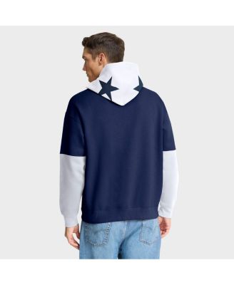 Men's Navy Dallas Cowboys Helmet Retro Pullover Hoodie