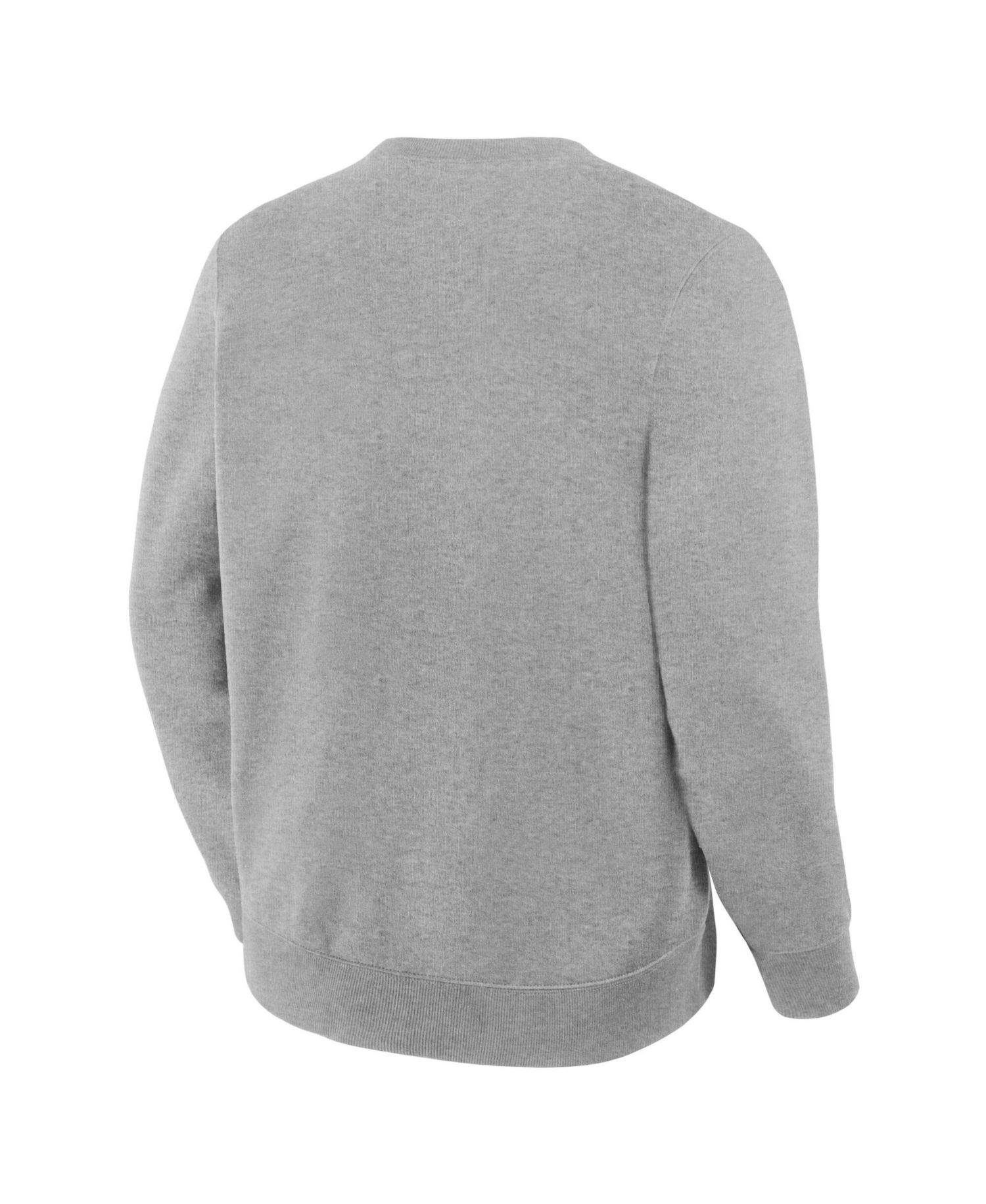 Men's Heather Gray Cleveland Browns Powerful Throw Legacy Pullover Sweatshirt