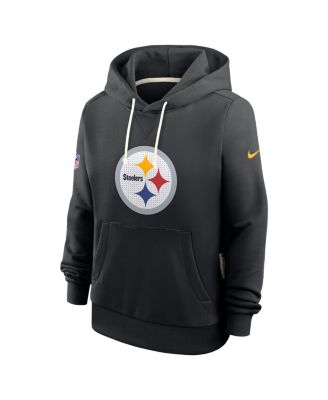 Women's Black Pittsburgh Steelers Sideline Standard Issue&nbsp;Initial Home&nbsp;Dri-FIT Hoodie