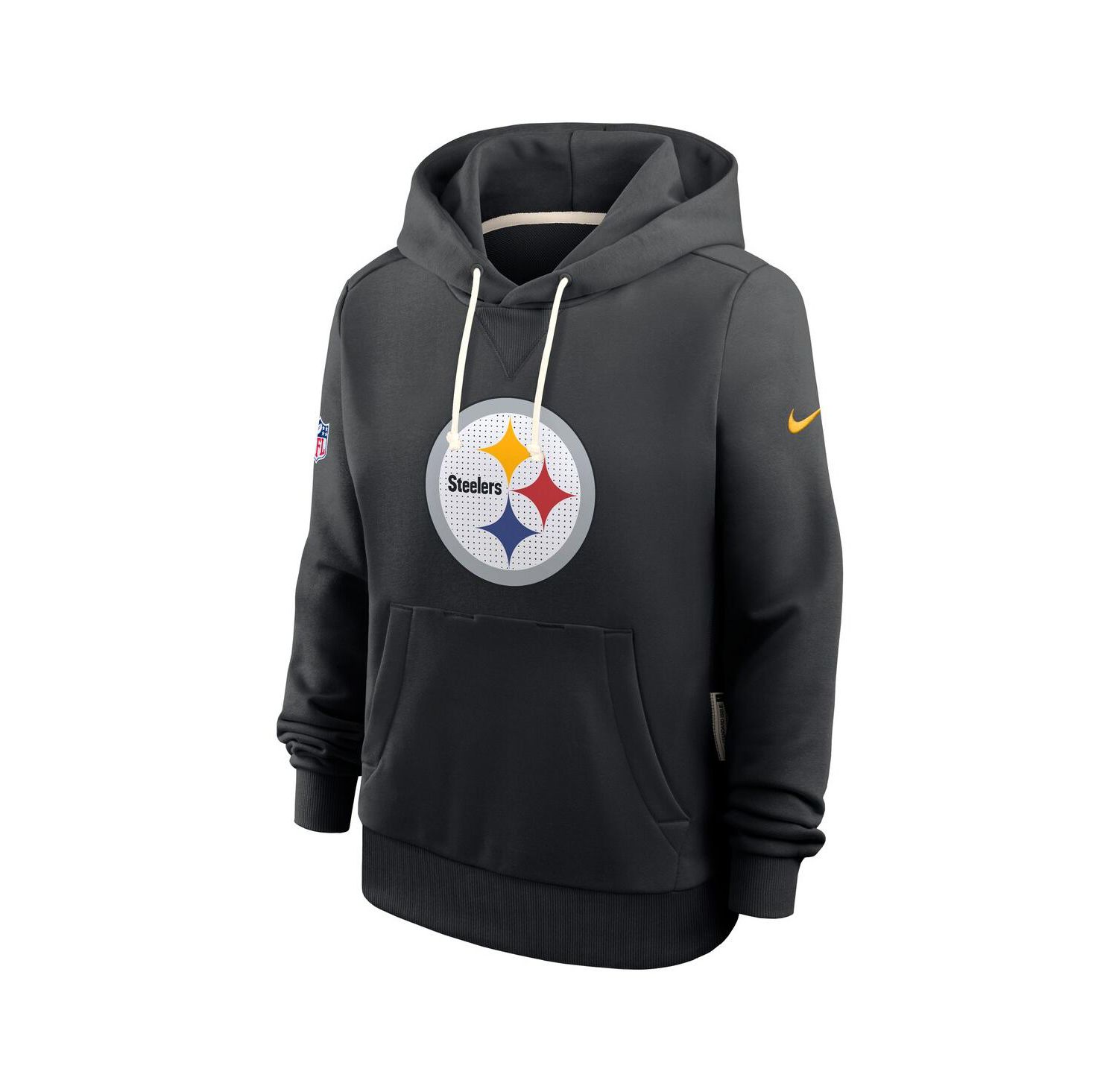 Women's Black Pittsburgh Steelers Sideline Standard Issue Initial Home Dri-FIT Hoodie