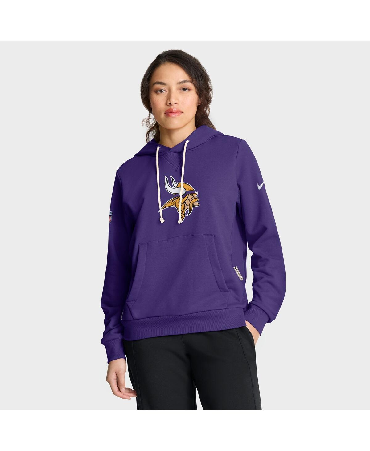 Nike Women's Purple Minnesota Vikings Sideline Standard Issue Initial Home Dri-fit Hoodie