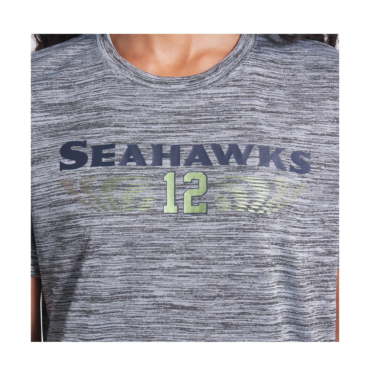 Женская футболка Nike Wolf Gray Seattle Seahawks 2025 Rivalries Collection Sideline Velocity Dri-FIT — фото 4