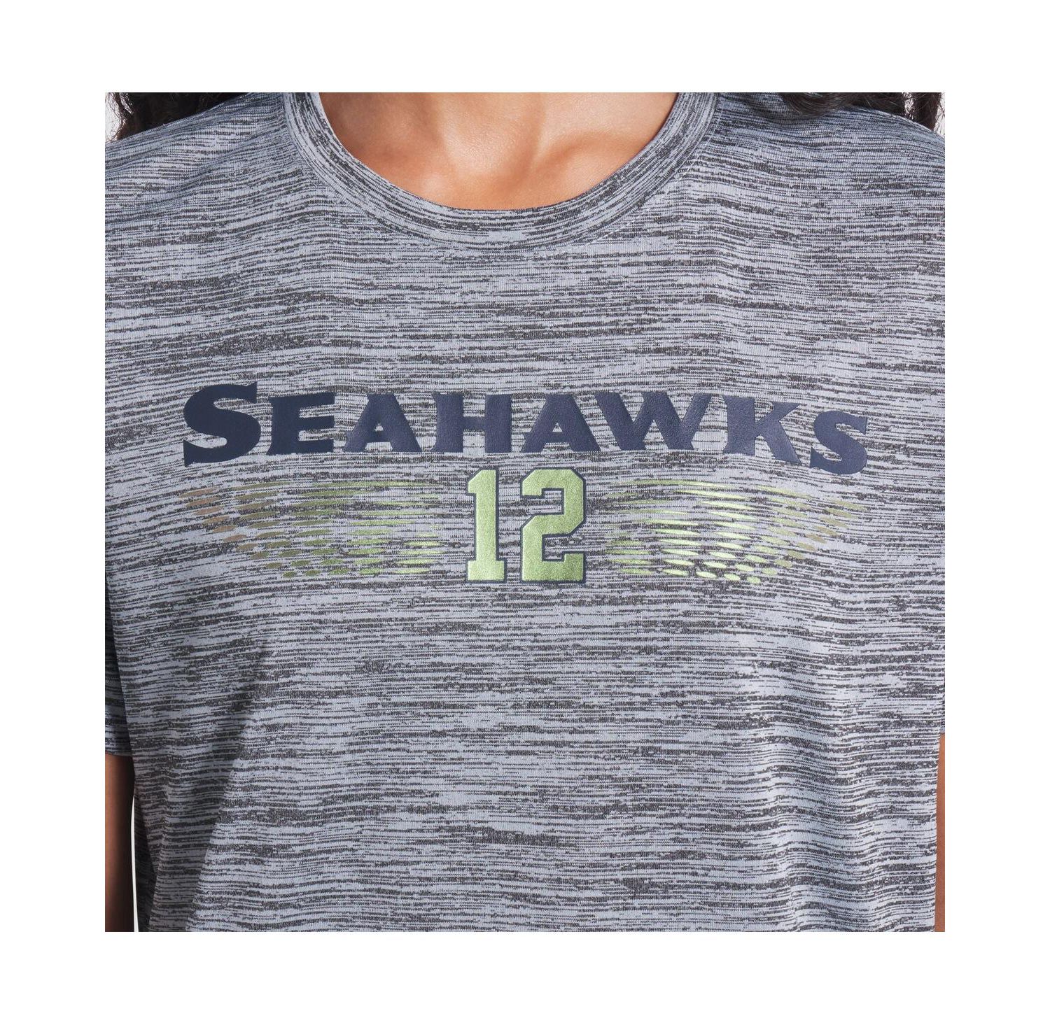 Women's Wolf Gray Seattle Seahawks 2025 Rivalries Collection Sideline Velocity Dri-FIT T-Shirt