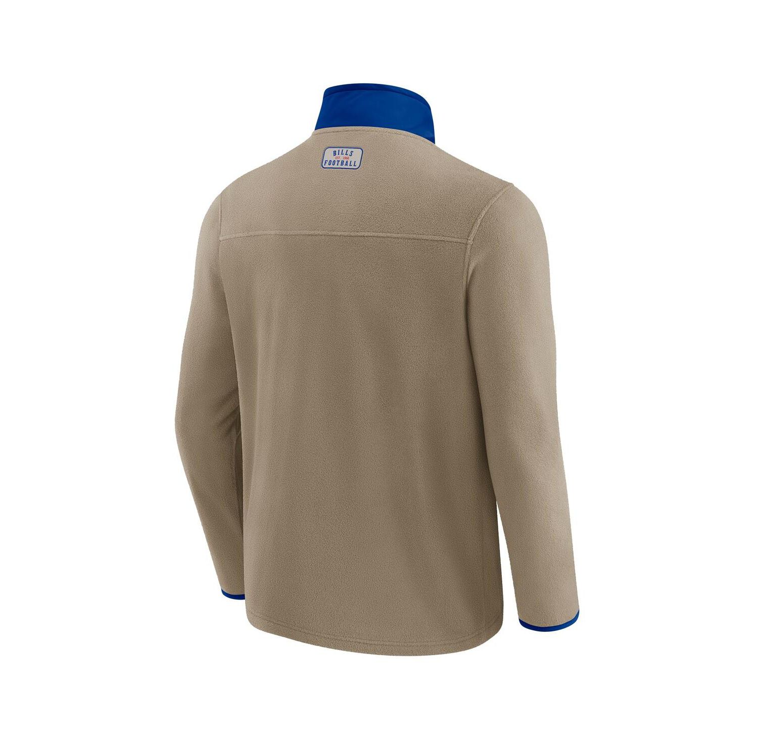 Darius Rucker Collection by x NFL Men's Tan Buffalo Bills Heavyweight Polar Fleece Full-Zip Jacket