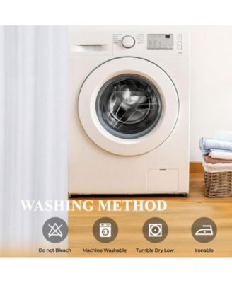 Neal 100% Blackout Solid Machine Washable Curtains, Set of 2 Panels, 52"x63