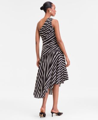 Women's One-Shoulder Asymmetric Hem Dress, Macy's Exclusive