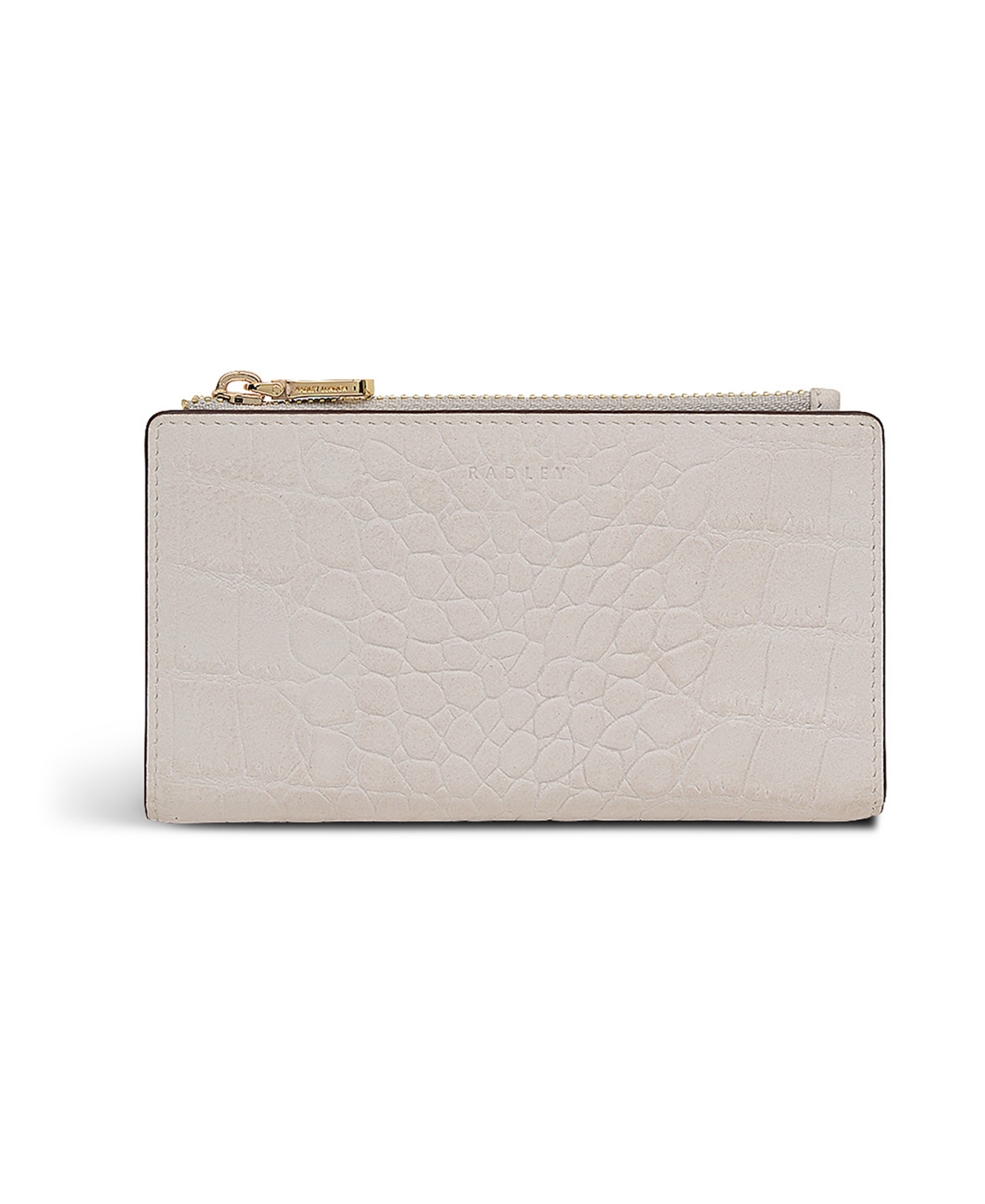 Radley London Coin Street Croc Ziptop Wallet In Neutral
