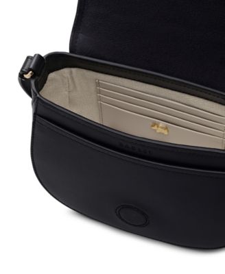 Liverpool Gardens Mini Smooth Leather Flapover Crossbody Bag