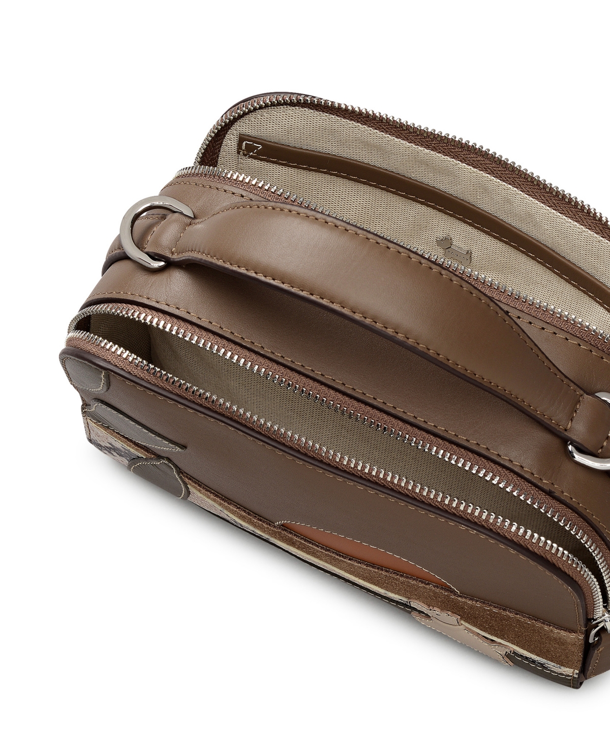 Radley London Over The Hills Mini Ziptop Crossbody Bag In Brown