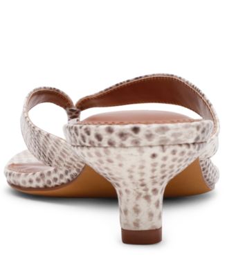 Tracie Kitten-Heel Thong Sandals