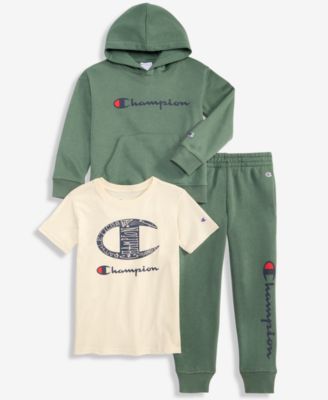 Boys' 4T-7 T-Shirt, Hoodie and Joggers, 3-Piece Set