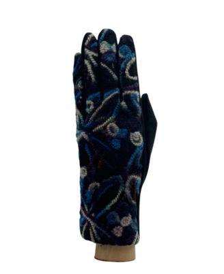 Flower Yarn Print Glove