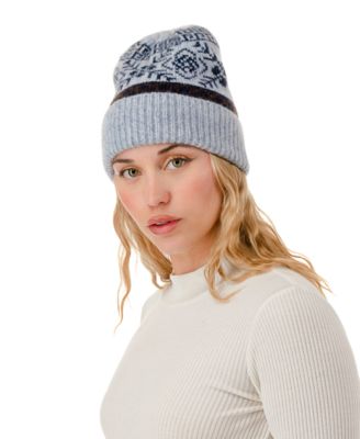 Knit Fairisle Beanie Hat