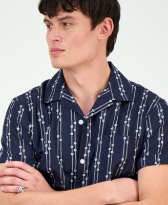 Men's Tanner Short-Sleeve Button Front Camp Shirt, Macy's Exclusive