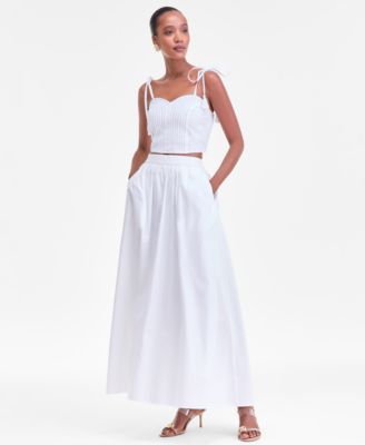 Women's Cotton Poplin Maxi Skirt, Macy's Exclusive