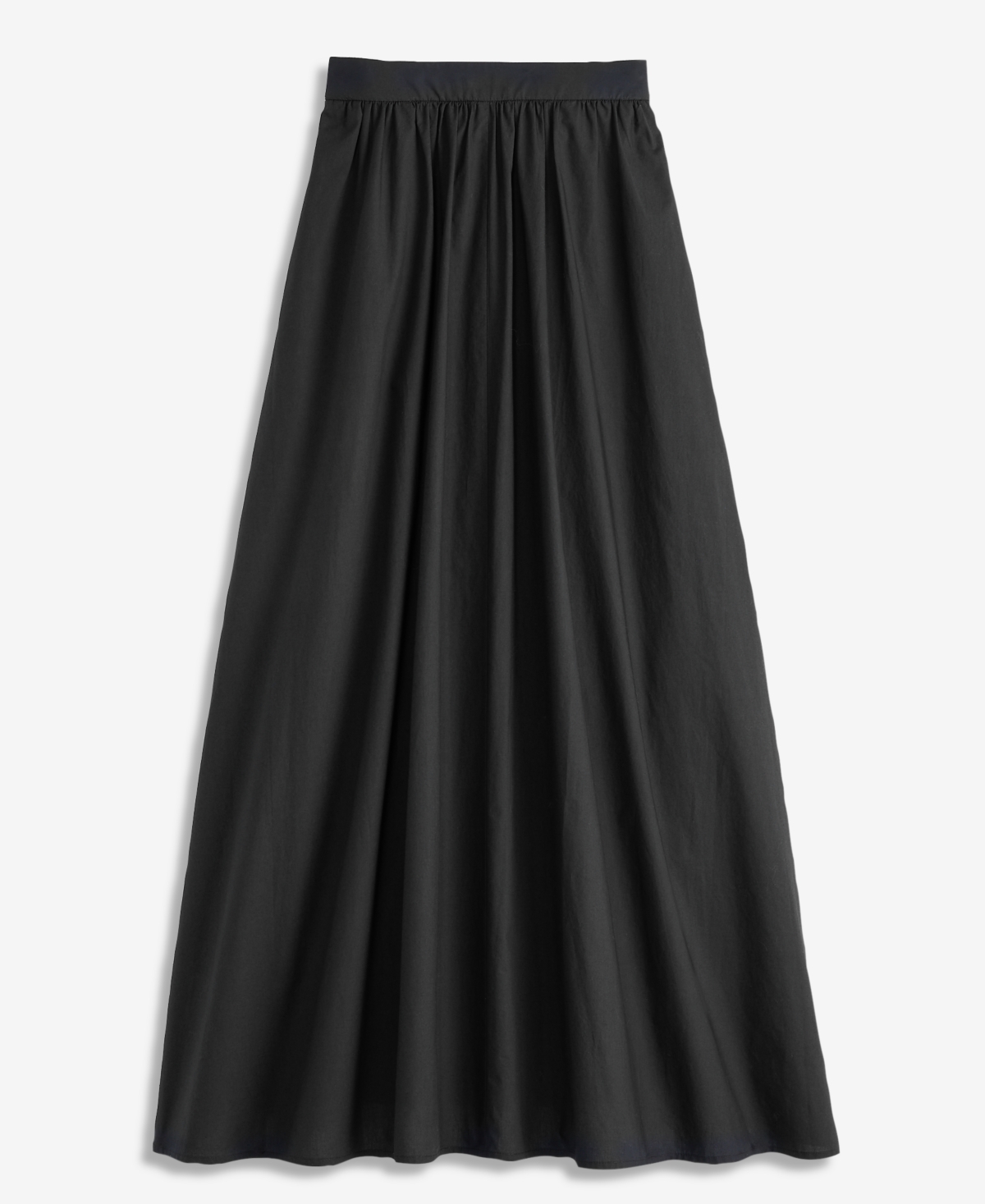 Inc International Concepts Women's Cotton Poplin Maxi Skirt, Macy's Exclusive In Black
