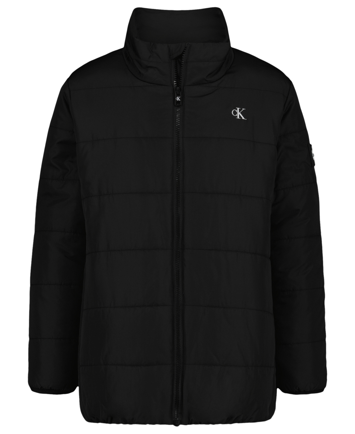 Calvin Klein Boys 8-18 Logo Patch Detail Puffer Jacket In Multi