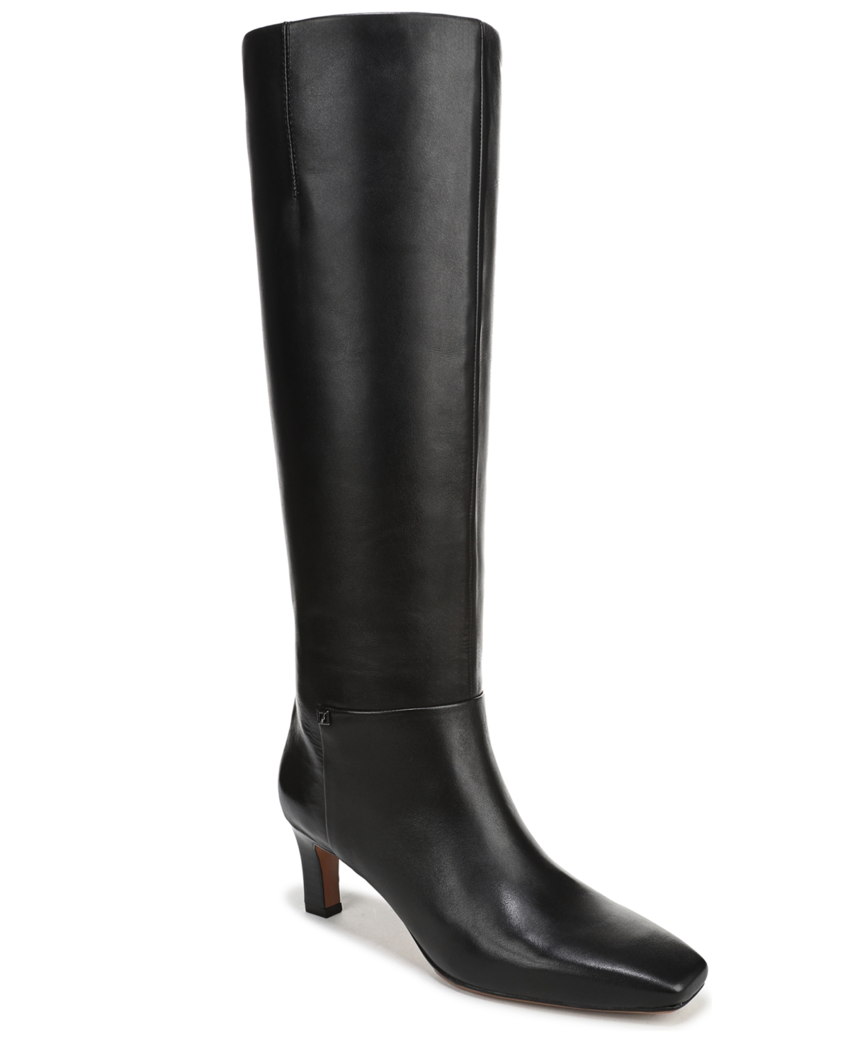 Franco Sarto Women's Timmy Wide Calf Square Toe Zip Tall Boots In Black
