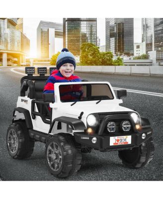 12V Two-Seater Ride On Truck Car with Remote Control and Storage Room