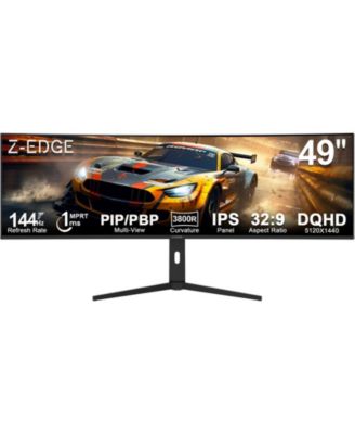 49 inch 32:9 DQHD 5120 x 1440 144Hz 1ms Curved IPS Gaming Monitor, 1.07B Colors, Adjustable Stand
