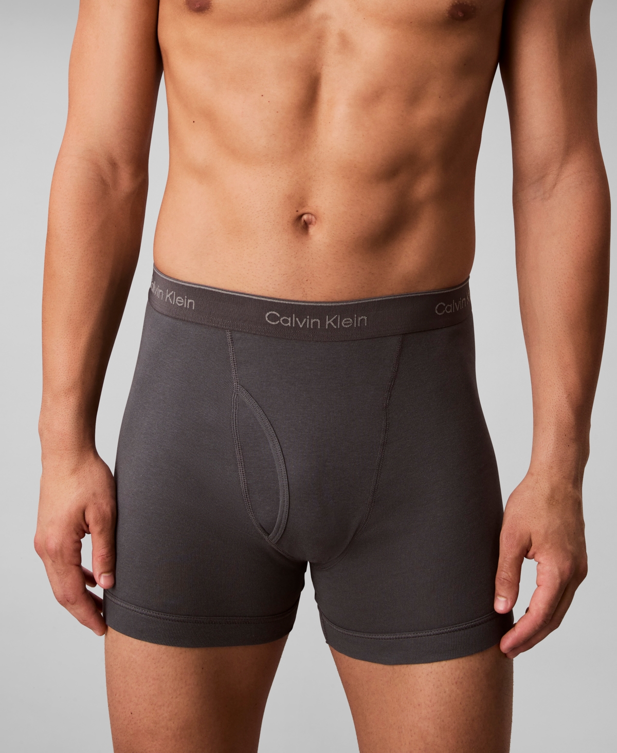 Calvin Klein Men's 5-pack Cotton Classic Boxer Briefs Underwear In Blue