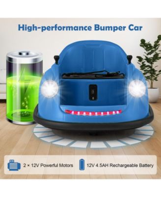 12V Electric Kids Bumper Car with Remote Control and Spinning Fun