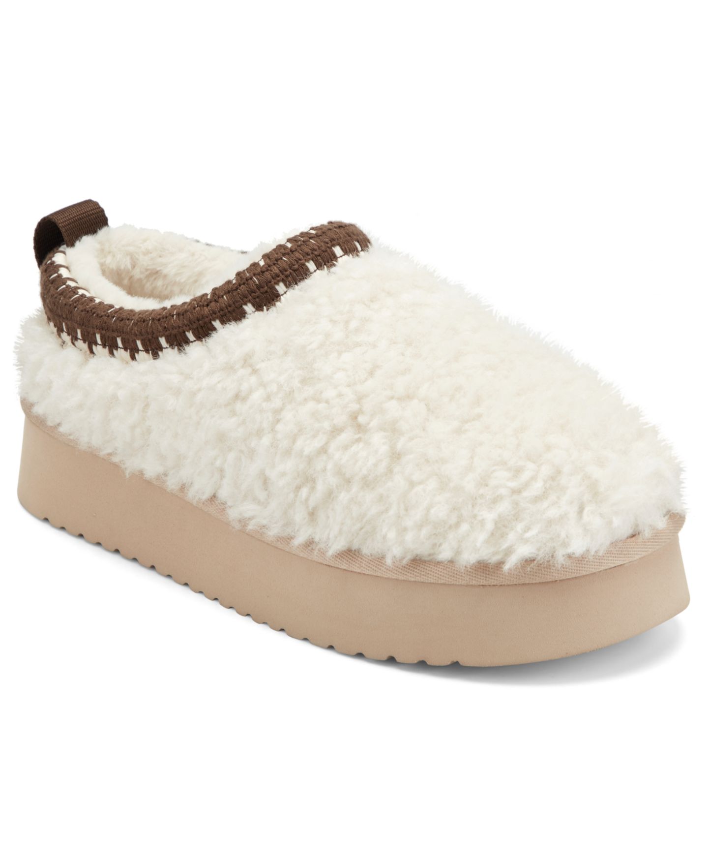 Женские сабо Earth Freyya Platform Casual Slip-On Cozy Mules, цвет: Кремовый — фото 1
