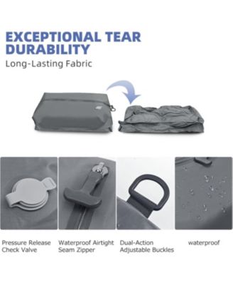 17" Vacuum Compression Storage Bags with Pump - Waterproof Organizer for Travel & Closet