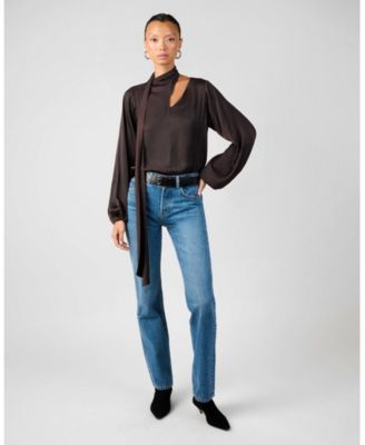 Women's Wrap Neck Tie Top