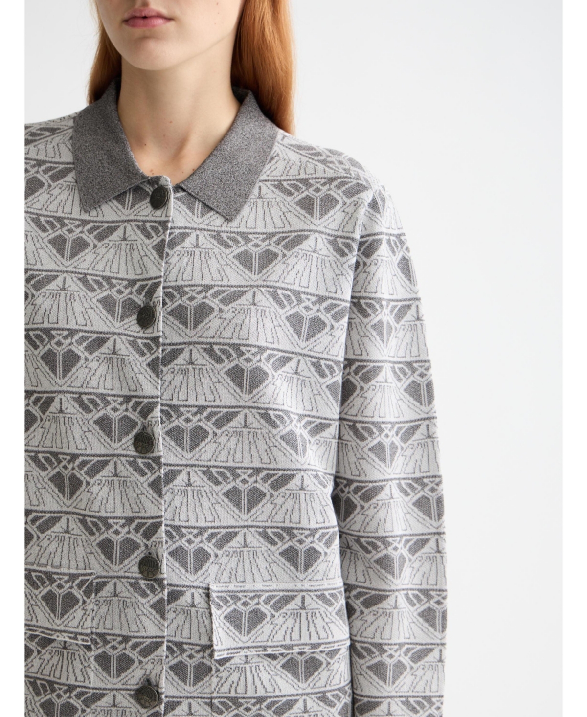 Scotch & Soda Women's Jacquard knitted jacket