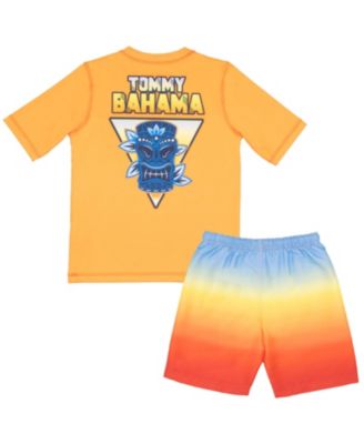 Boys Rash Guard and Swim Trunks 2-Piece Swimsuit Set