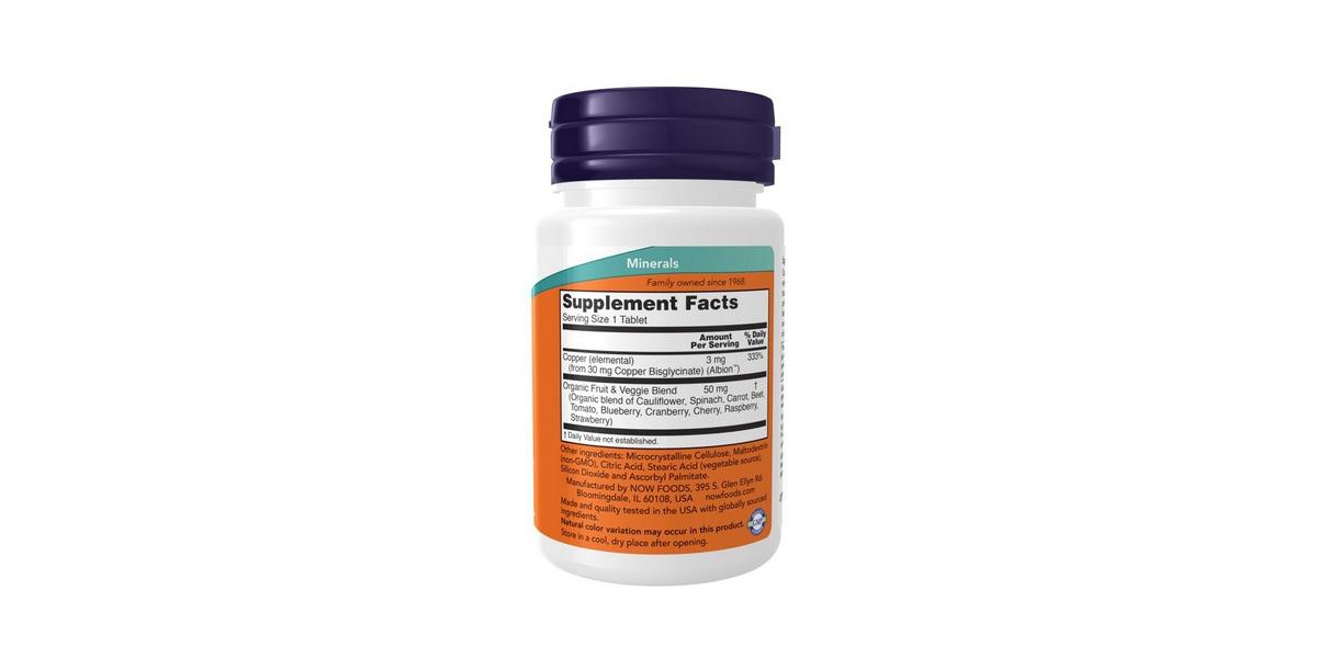 Now Foods Copper Glycinate ,3 Mg ,120 tabs