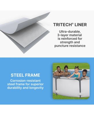 Steel Pro MAX 10'x30" Round Above Ground Outdoor Swimming Pool with Pump