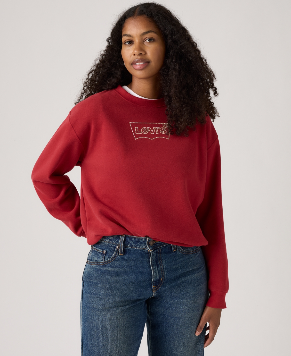 Levi's Plus Size Everyday Crewneck Sweatshirt In Red