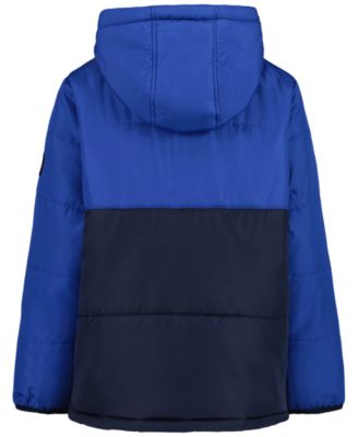 Boys' 8-20 Color Block Long-Sleeve Puffer Jacket