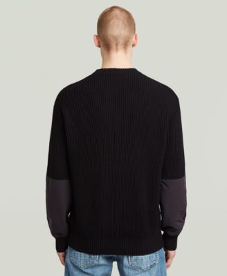 Men's Mix Media Sweater