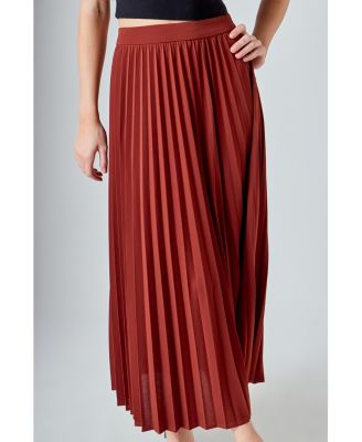 Women's Pleated Maxi Skirt