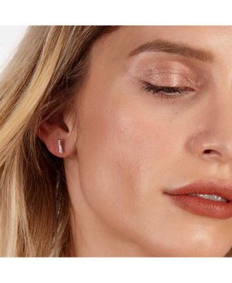 Mini Skinny Drop Studs in Gold Vermeil