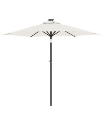 Garden Parasol White Fabric (100% polyester), steel Large