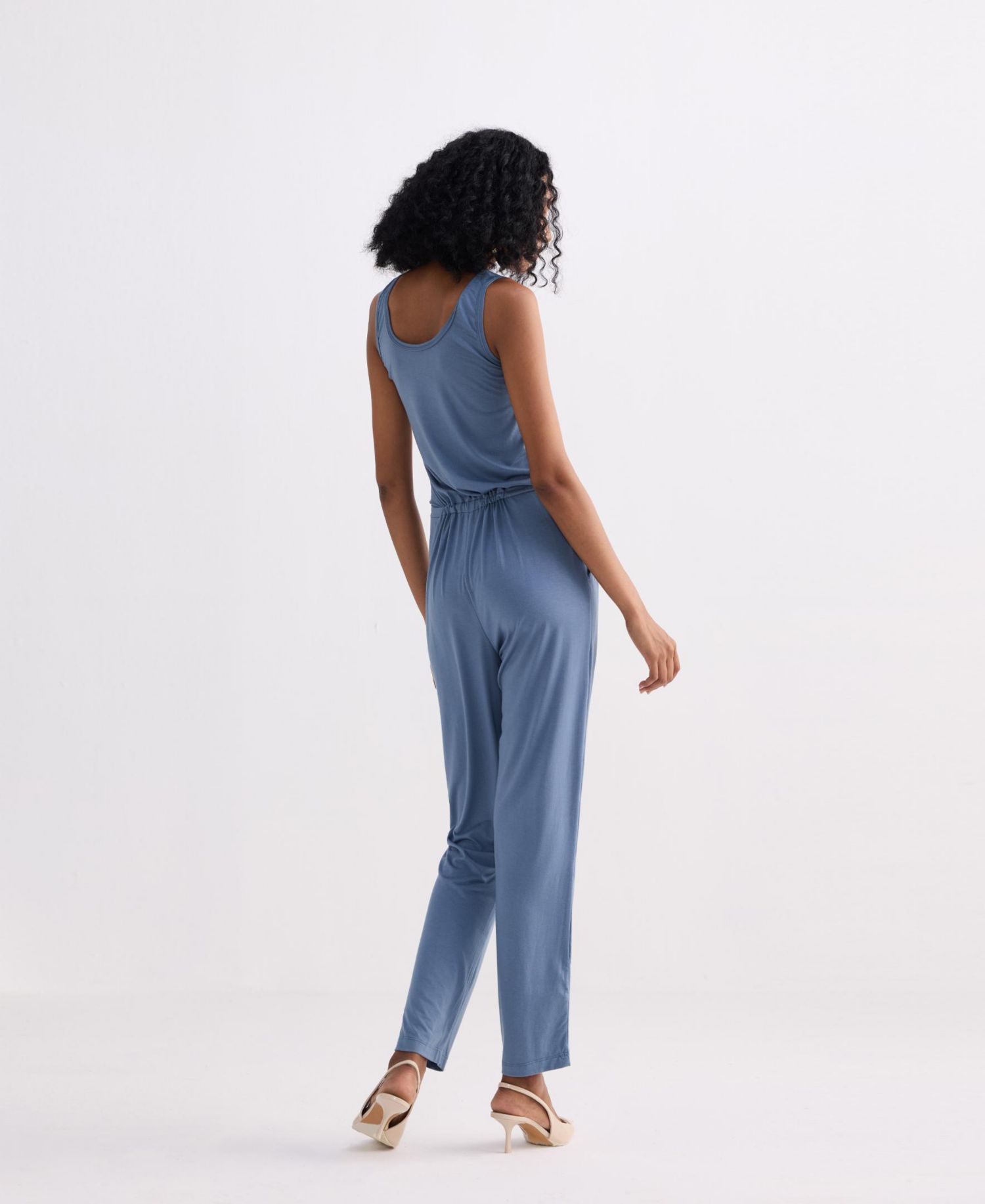 Women's Relaxed Drawstring Jumpsuit