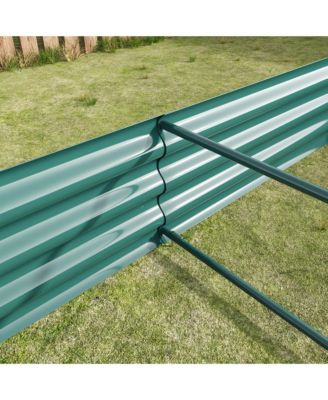 91.34"Raised Garden Bed Kit - Metal Raised Bed Garden 7.6x3.7x0.98ft for Flower Planters, Vegetables Herb