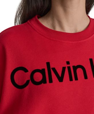 Women's Performance Flocked Logo Pull-On Sweatshirt