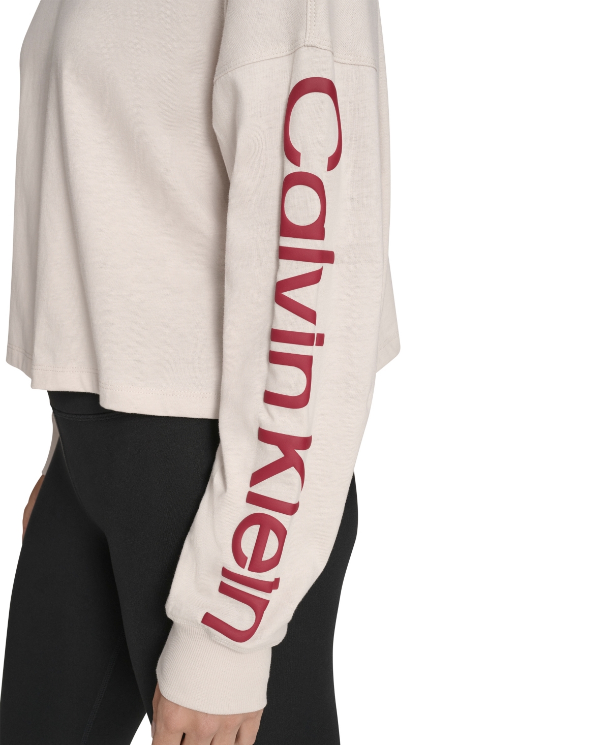 Calvin Klein Performance Women's Logo Cropped Long-Sleeve